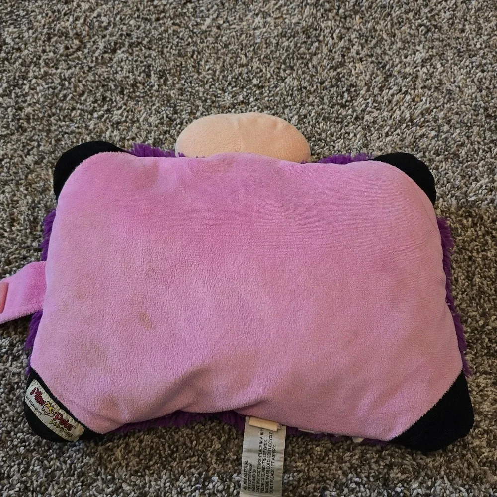 Pillow Pets Pee-Wees 2010‎ Ladybug Plush Purple Pink Polka Dot Small Limited Ed